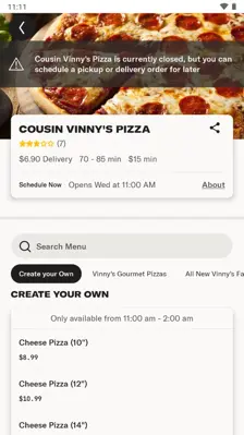 Slice Order delicious pizza from local pizzerias! android App screenshot 1